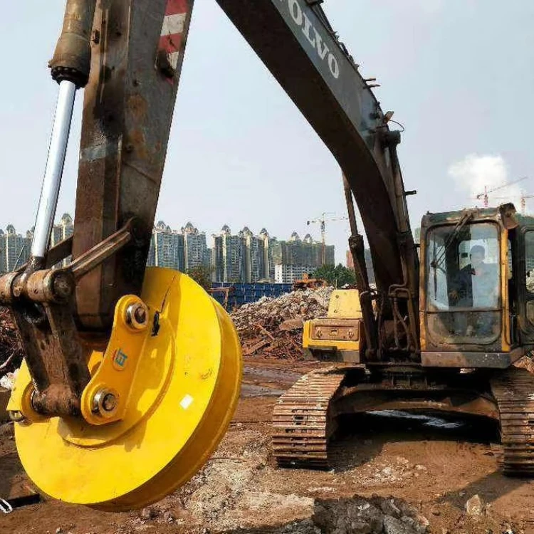 

Круглый гидравлический магнит для экскаватора 1,2 м 1,5 м, электромагниты, круглый подъемный магнит для стального бруха большого размера