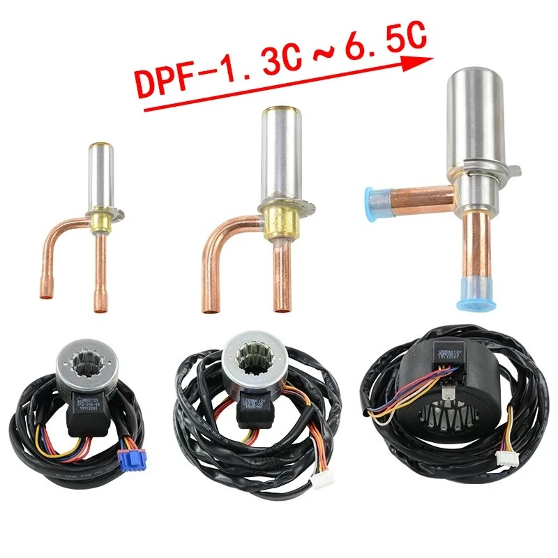 

Электронный расширительный клапан для кондиционеров DPF1.6C-2.4C, расширительный клапан для кондиционеров с регулируемой частотой, для систем охлаждения
