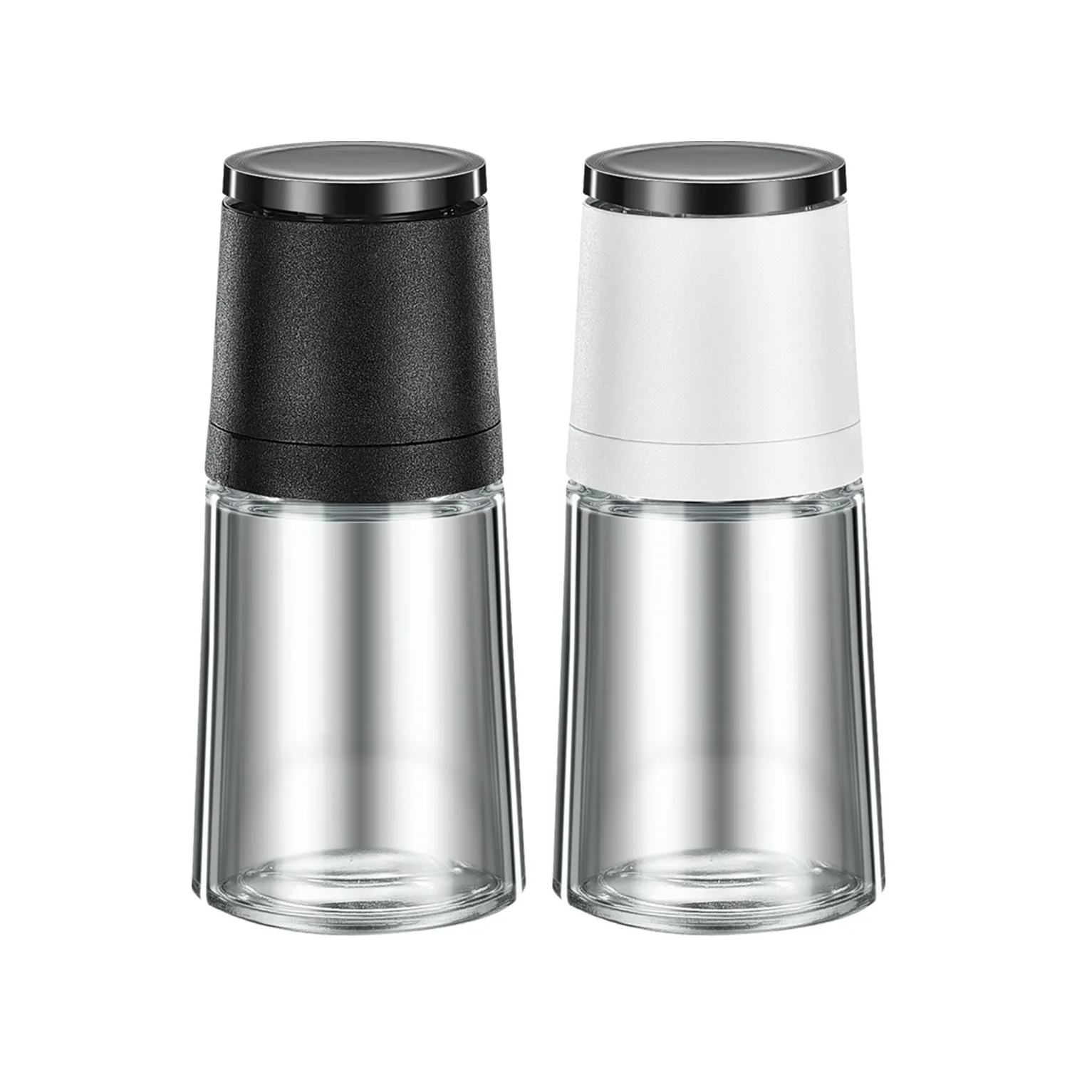 

LFGB Certification Thicken Glass Pepper Mill Thickness Adjustable Spice Grinder with Ceramic Mechanism for Kitchen Salt Grinding