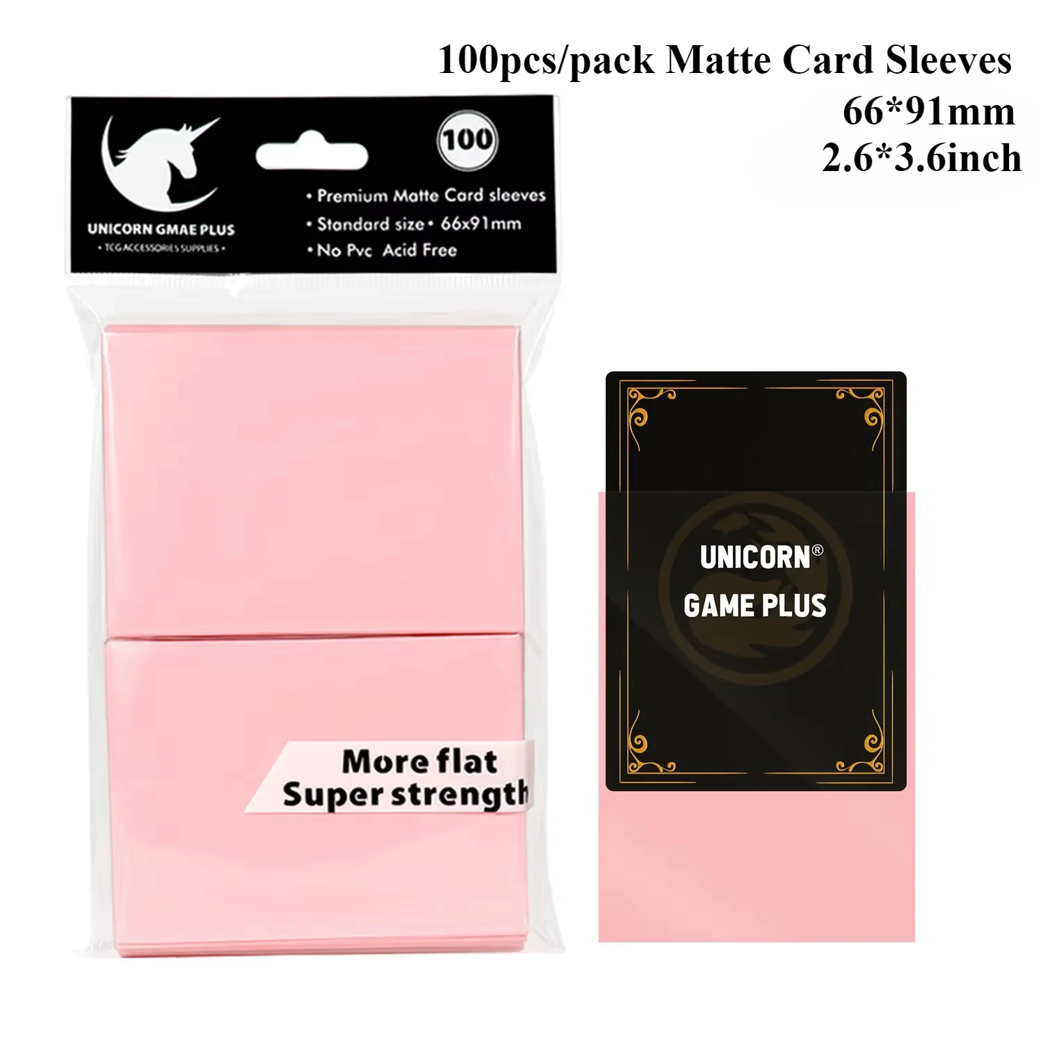 100PCS 66x91mm Matte Standaard Maat Kaart Mouwen TCG Trading Cards Protector Voor Tarot Shield Bordspellen magische Cover PKM