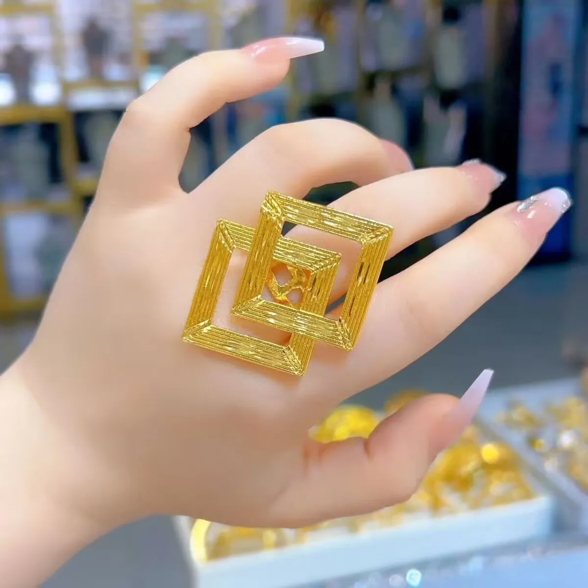 

Europe France United States Dubai Gold Plated Ring Wedding Party Women's Jewelry YY10662