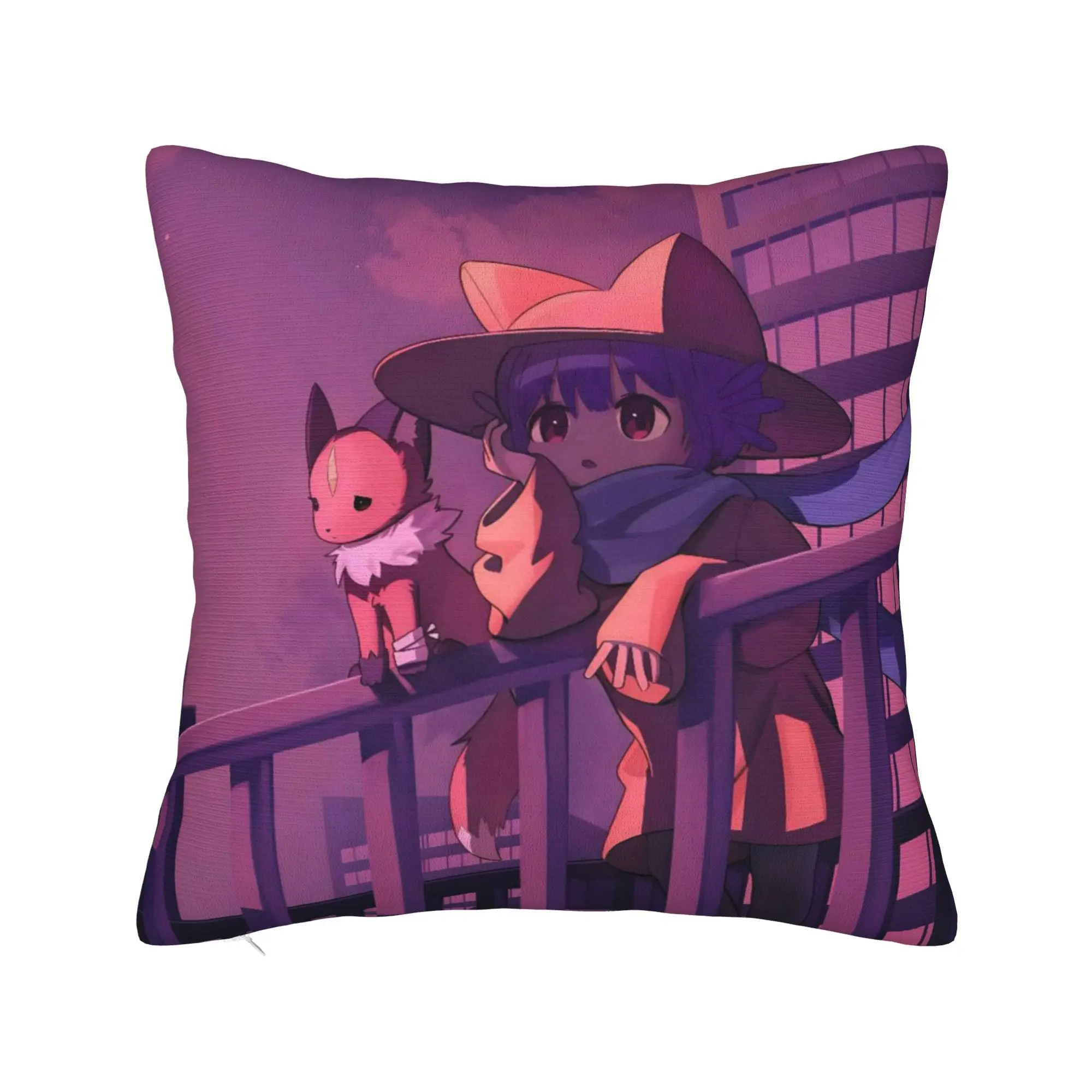 OneShots Niko Pillowcase Stuff Soft Cushion Cover Decorative  Pillow Case Cover Living Room Multi-Size