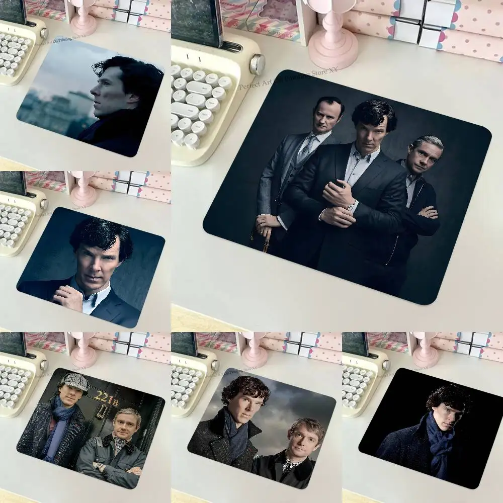 Detective Film S-Sherlock S-Season Mousepad Small LockEdge Mouse Pad For Gamers Computer Desk Pad Rectangular Anti-slip Rubber