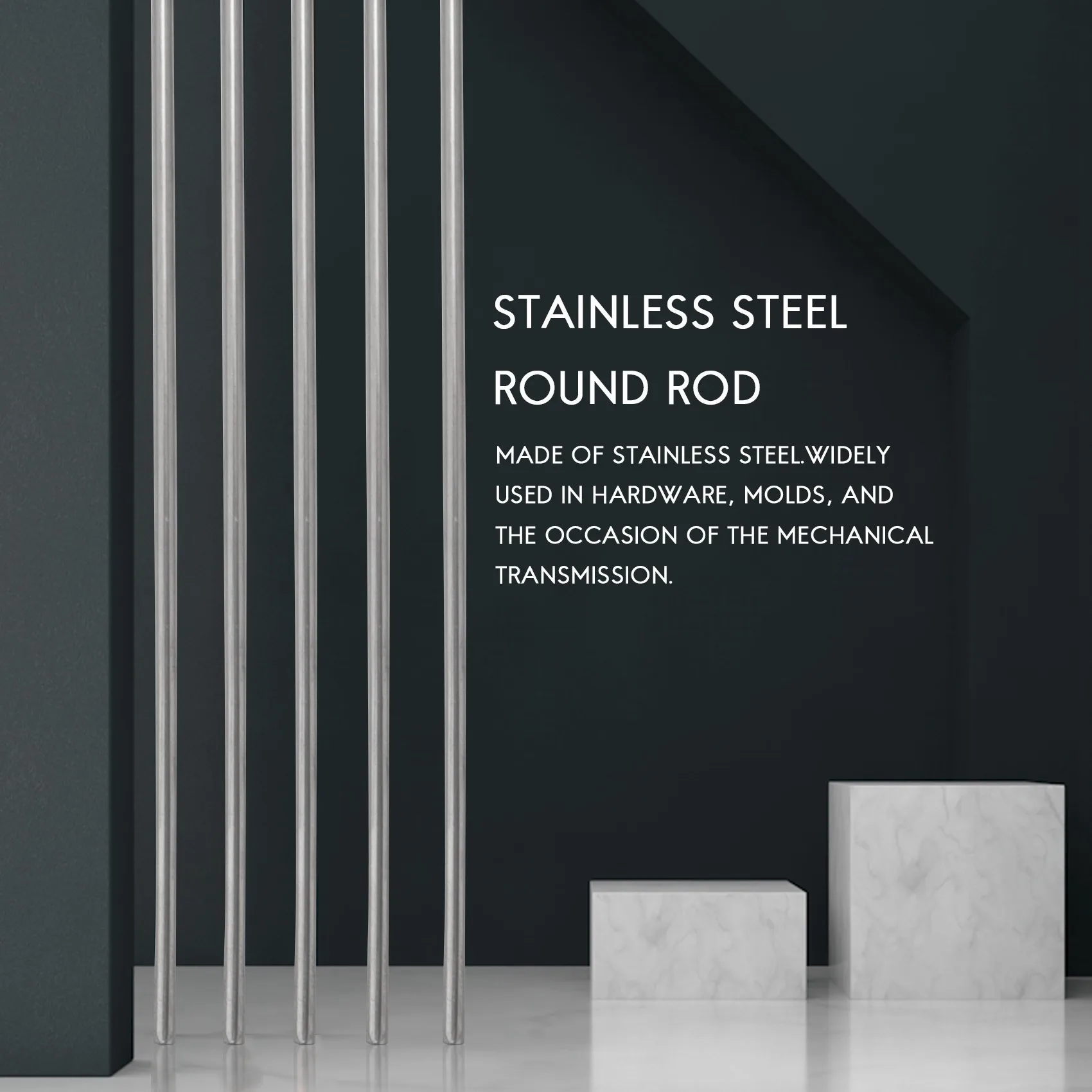 5 قطع DIY RC نموذج الفولاذ المقاوم للصدأ قضيب دائري دائري 500 مم × 3 مم