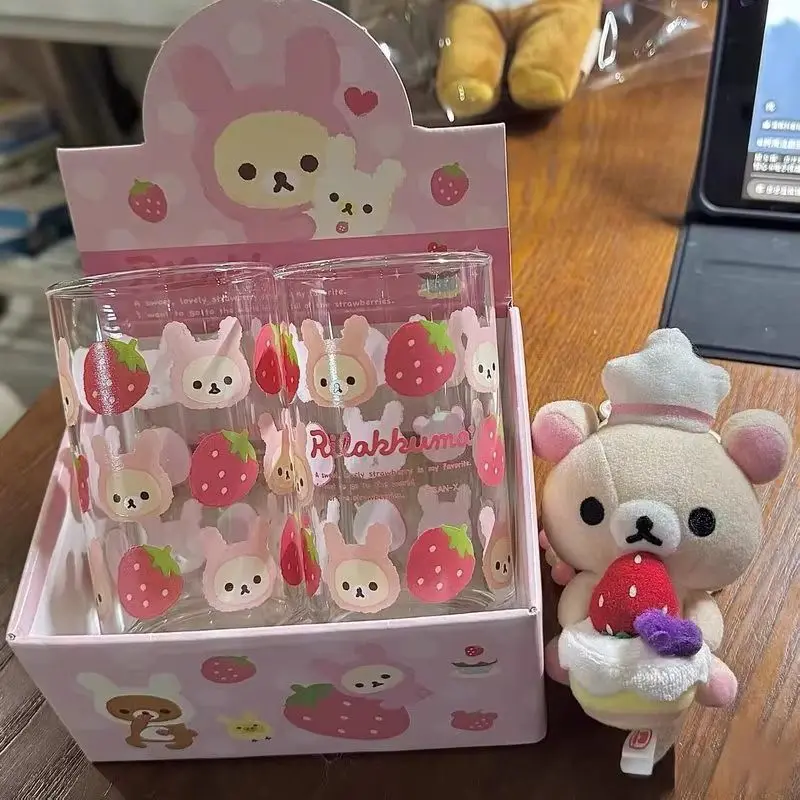 copo-de-vidro-rilakkuma-em-estoque-copo-transparente-com-desenho-fofo-de-morango-para-cafe-leite-suco-uso-diario-em-casa-para-adultos