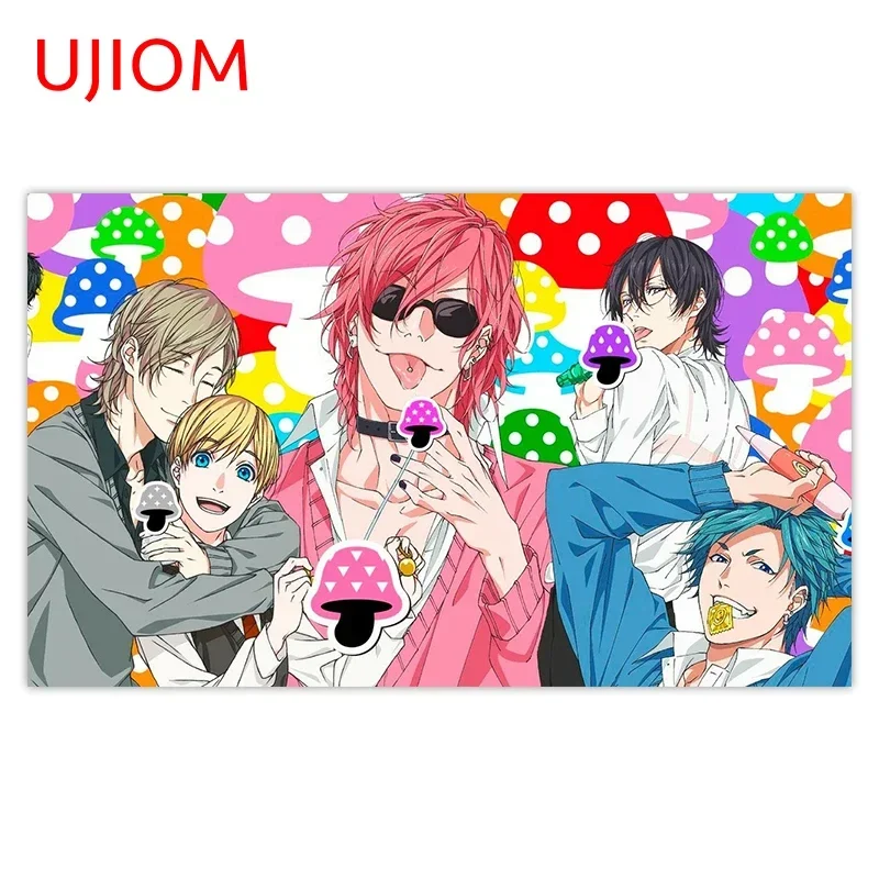 UJIOM Japanese Anime Yarichin Club Home Bedroom Living Room Decor Wall Stickers Waterproof Bathroom Decor Poster Wall Decal