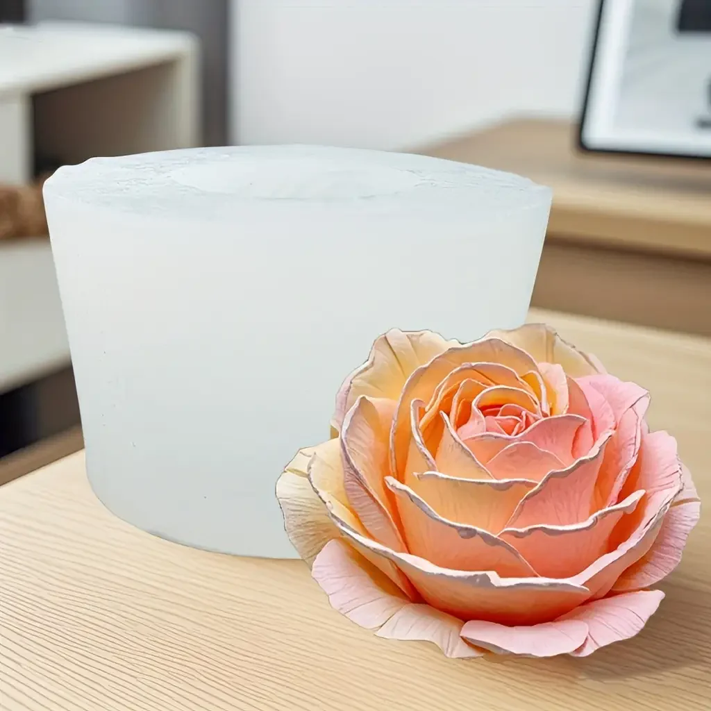 Resin Casting Silicone Mold - Floral Rose Design Jewelry and Soap Making Tool, High-Quality Flexible Silicone for DIY Crafts, Home Decoration, Valentine's Day, Mother's Day, Birthday Gifts
