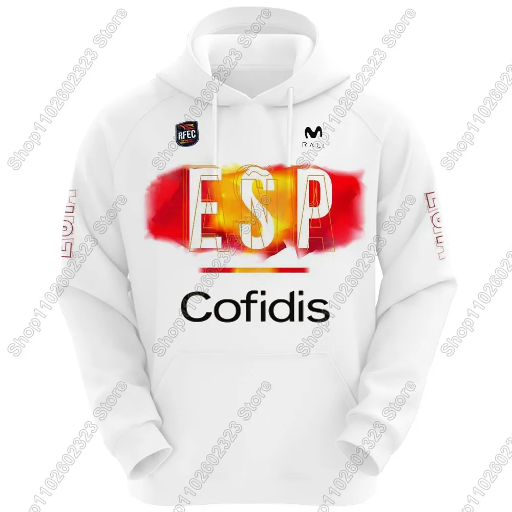 2025 Espana Cofidis فريق هوديي الرجال البلوز غير رسمي الخريف هوديس الدراجات الملابس هودي الشارع الشهير ملابس رياضية