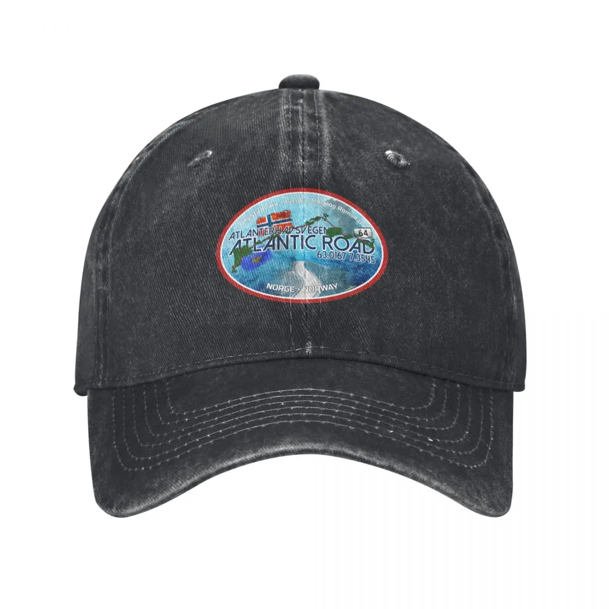 

Atlantic Ocean Road Norway Atlanterhavsvegen Sticker T-Shirt 02 Baseball Cap fashionable |-F-| Caps For Men Women's