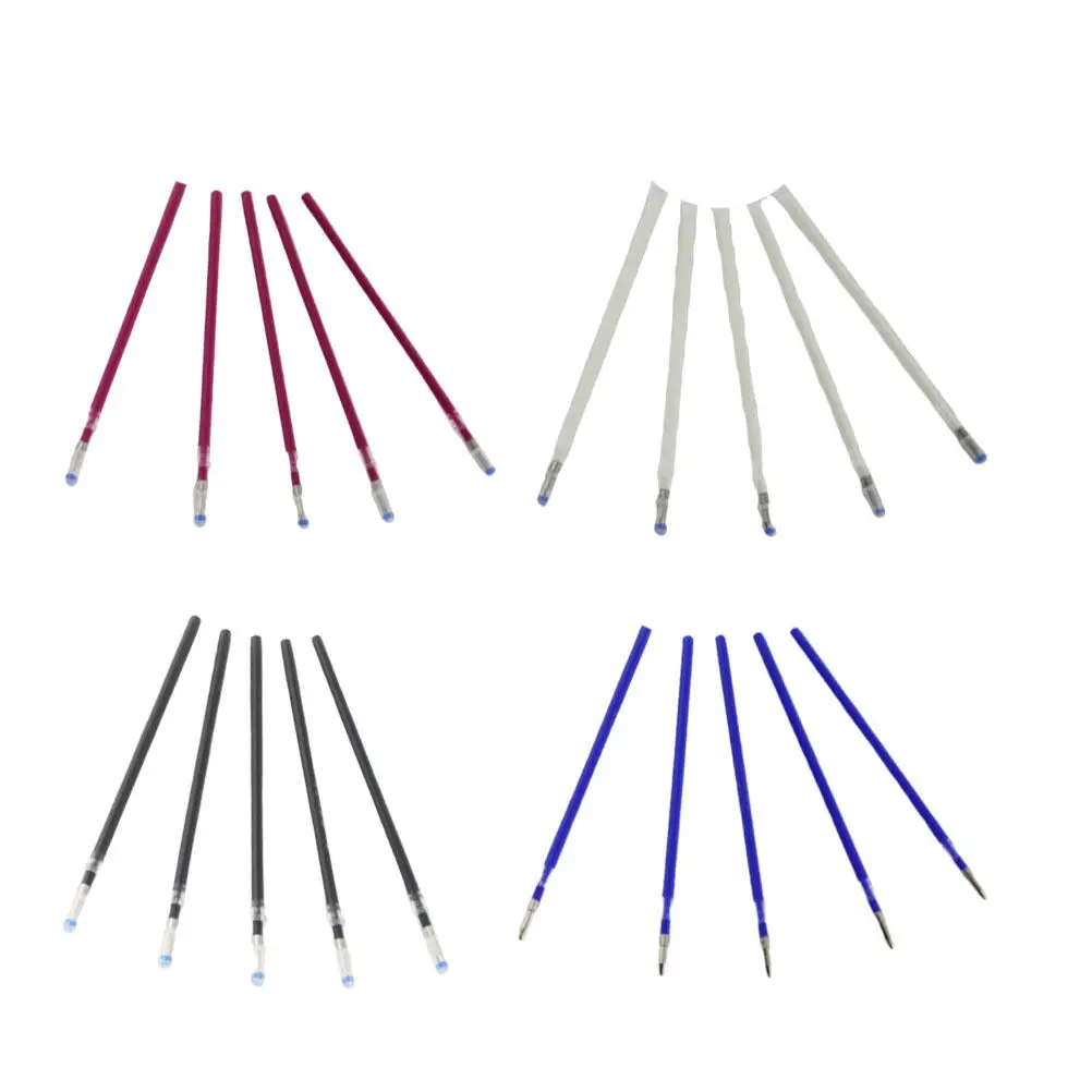 

100Pcs Heat Erasable Fabric Marking Pens Medium Ballpoint Style Refills for Pattern Tracing Sewing Embroidery Quilting