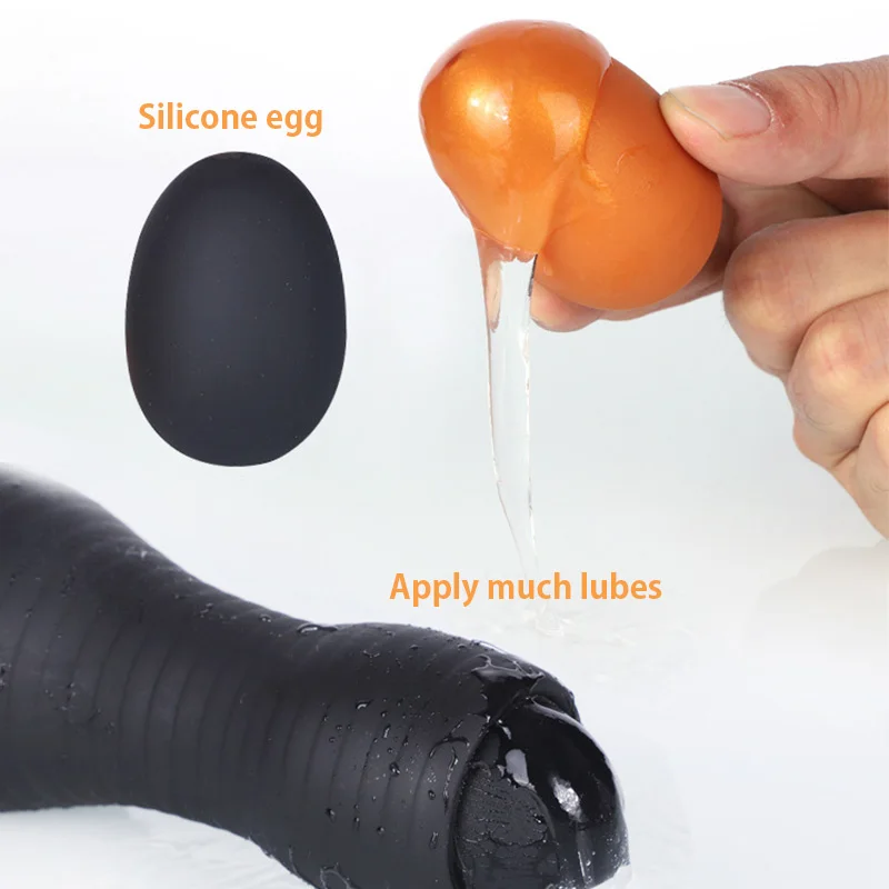 Inflatable Buttplug Laying Egg Dildo Thrusting Prostate Massager Large Anal Plug Gonflable Sex Toys Big Silicone Butt Plug