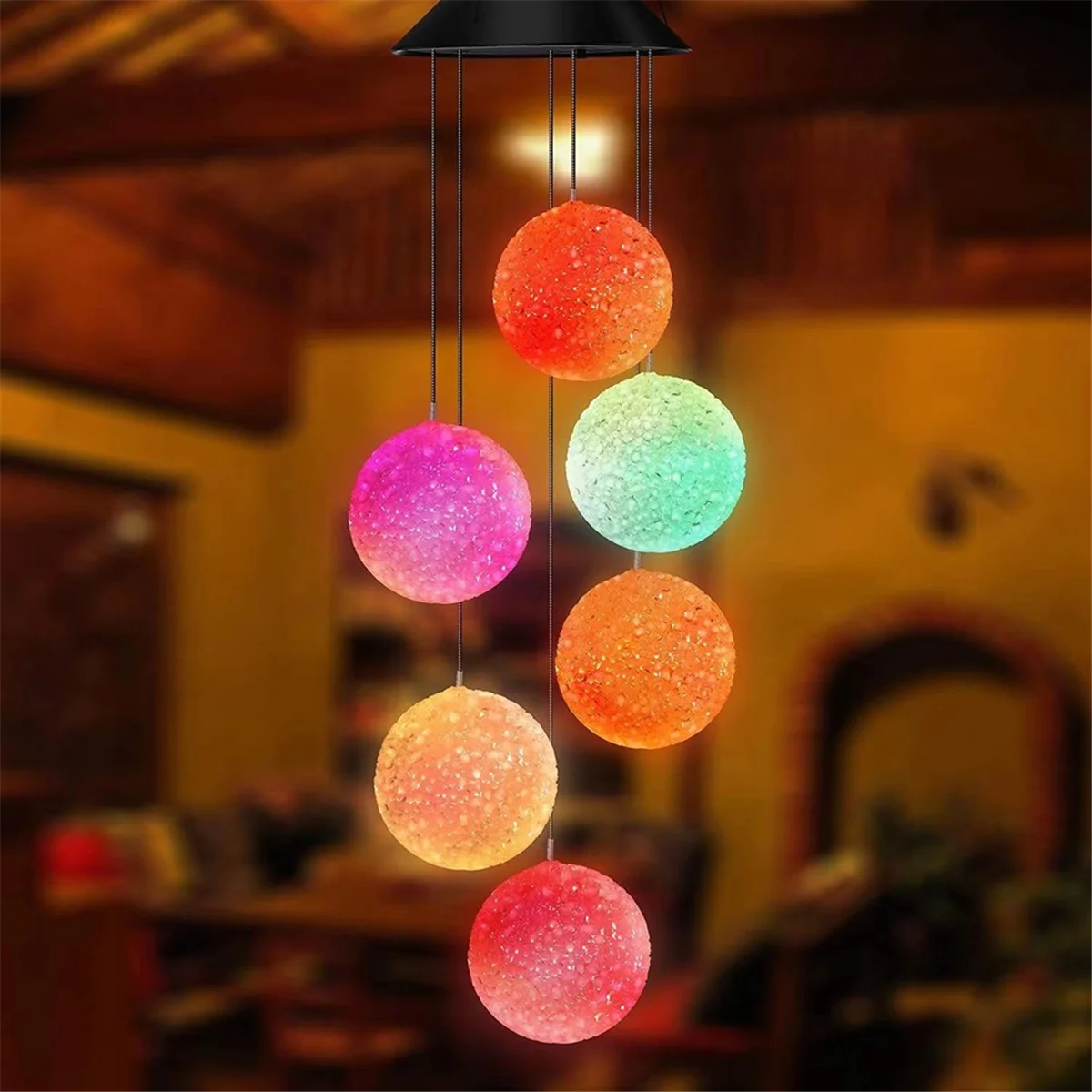 

ONCE Solar Wind Chime Light LED Colorful Gradient Outdoor Garden Decoration Atmosphere Chandelier