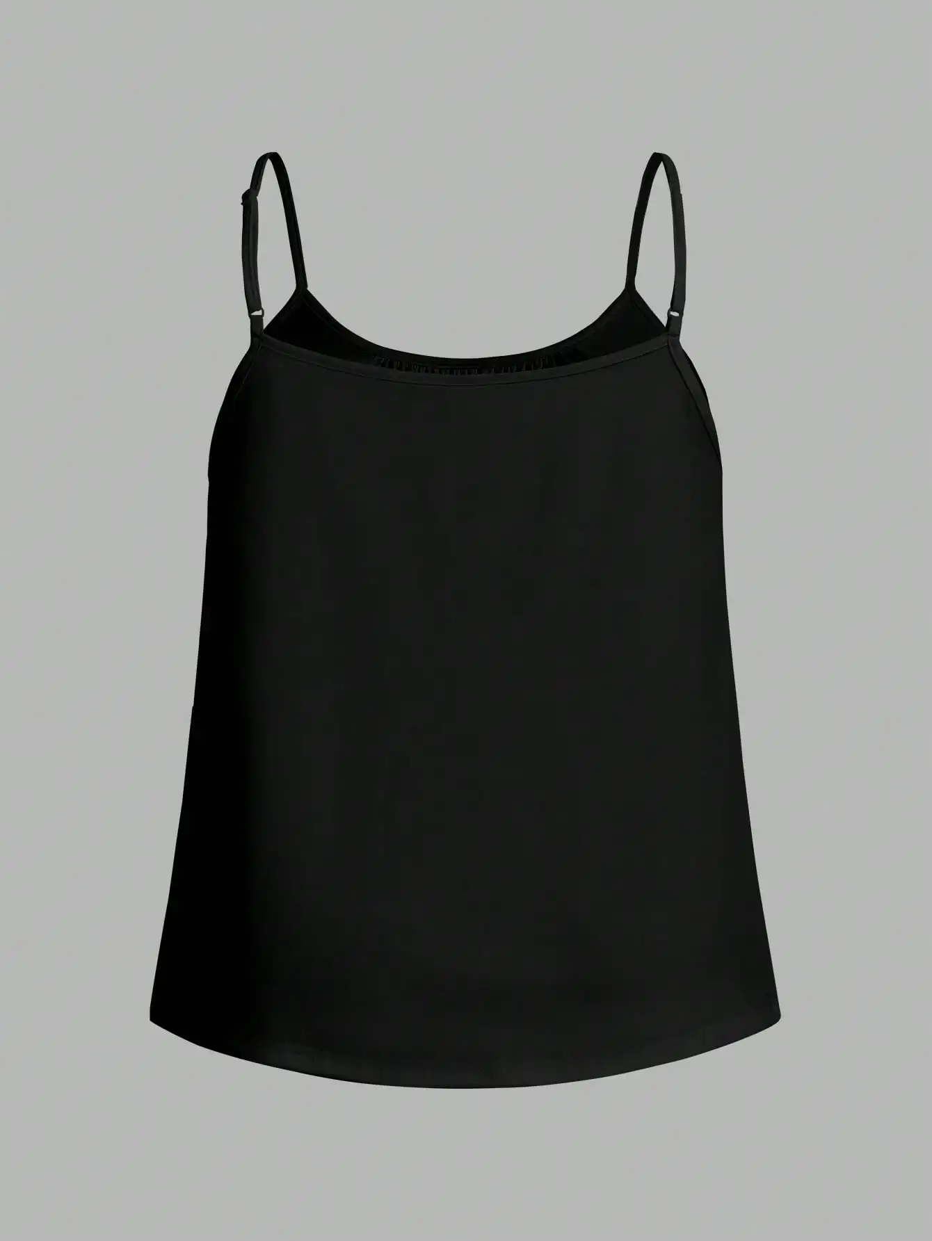 Plus Size 3 Pack Round Neck Thin Strap Pleated Swing Hem Cami Top Loose Fit Y2K Sexy Xmas Party Casual Vest image 2