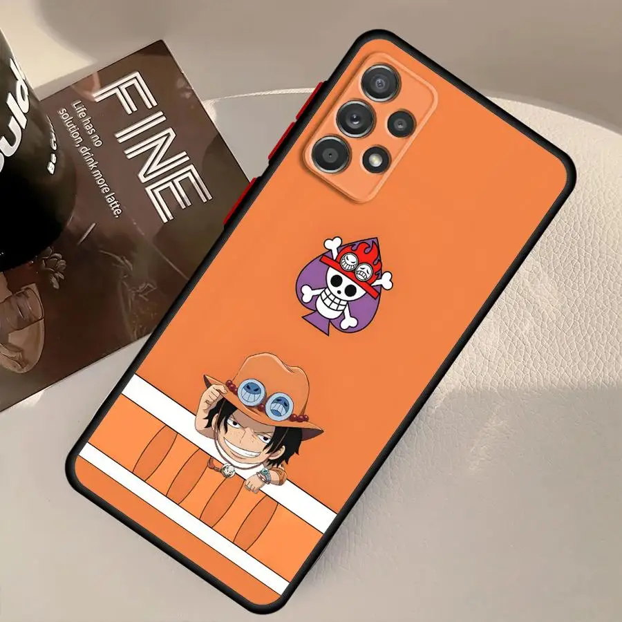 Capa traseira do telefone para samsung galaxy a13 a12 a14 nota 20 ultra 10 + 9 8 a70 a06 a30 a05 a15 a16 a50 uma peça logotipo bonito