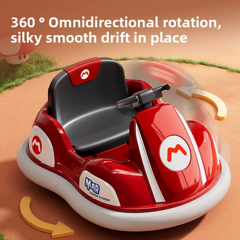 

New Electric Bumper Cars for 1-6 Years Baby Drift Car Kids Four-wheeled Car 360-degree Rotation Baby Walker with Music