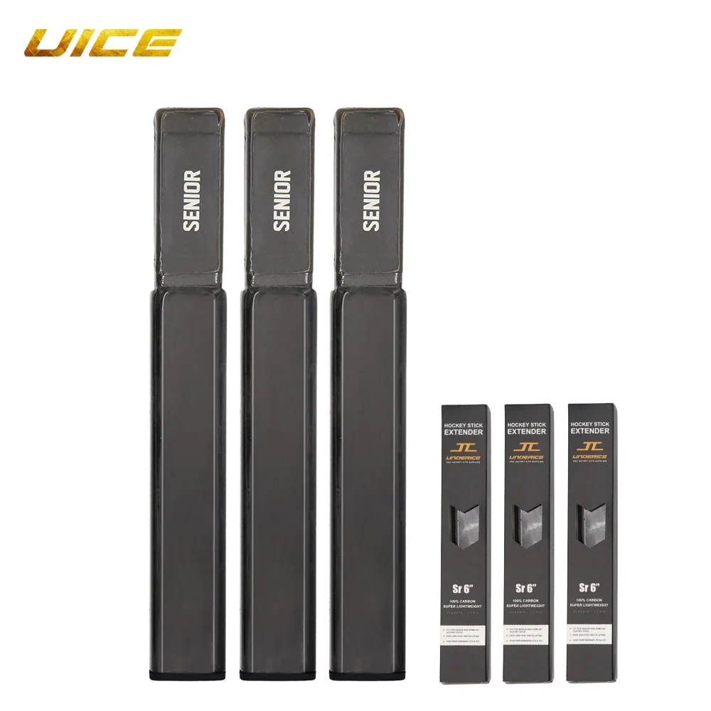 UICE 3pcs Ice Hockey Stick Extension Hockey Plug 4/6inch Compiste Adult Length Light Weight Stick End Plug Hockey Accessories