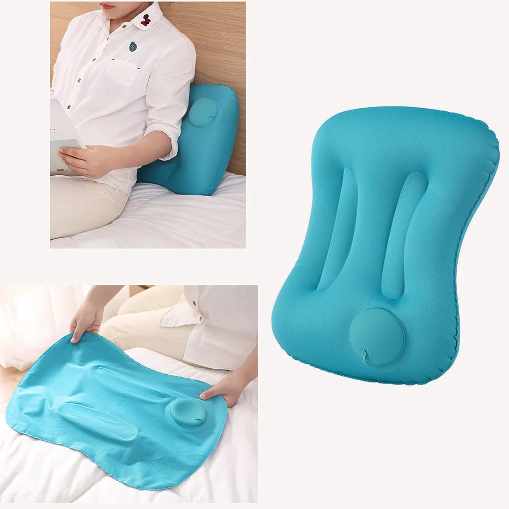 وسادة قابلة للنفخ للسفر قابلة للطي وخفيفة الوزن للتخييم، وسادة مريحة لدعم الرقبة في الهواء الطلق #3