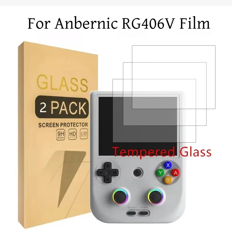 Screen Tempered Glass Film For Anbernic RG406V  9H 2.5D RG406V Tempered Glass Screen Protectors Films