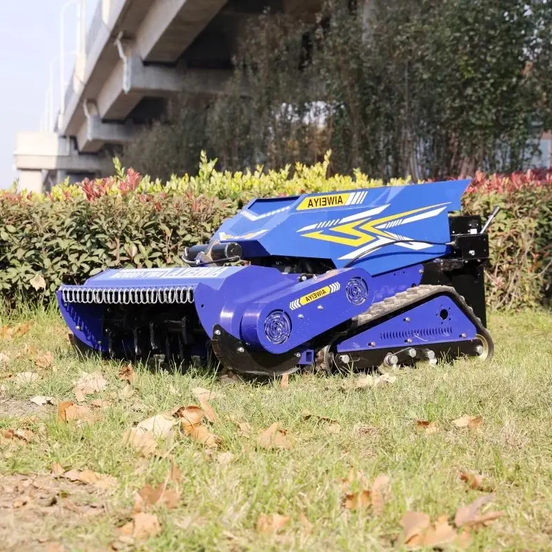 Customized remote-controlled lawn mower, tracked all terrain lawn mower, tracked radio controlled lawn mower robot