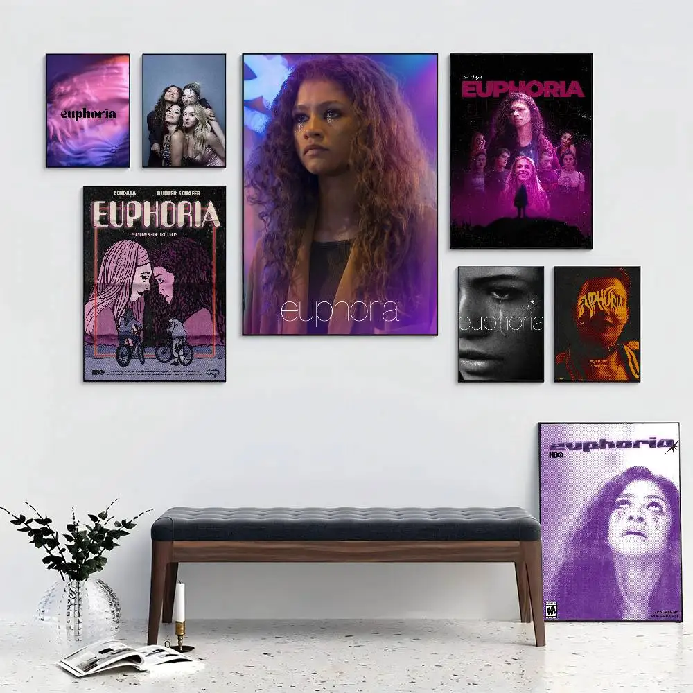 Affiches de la série télévisée Euphoria, toile de qualité pour salon, bar, café, style vintage, peinture de bande dessinée, décoration murale pour la maison
