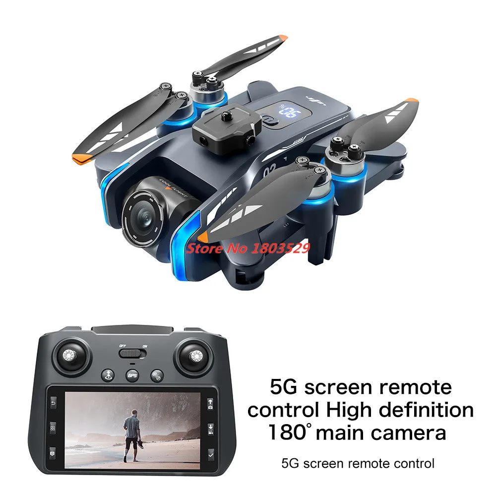 8K Brushless Obstacle Avoidance WIFI FPV RC Drone 8K Aerial Camera With Screen Remote Control Quadcopter 5G GPS Follow Me Return