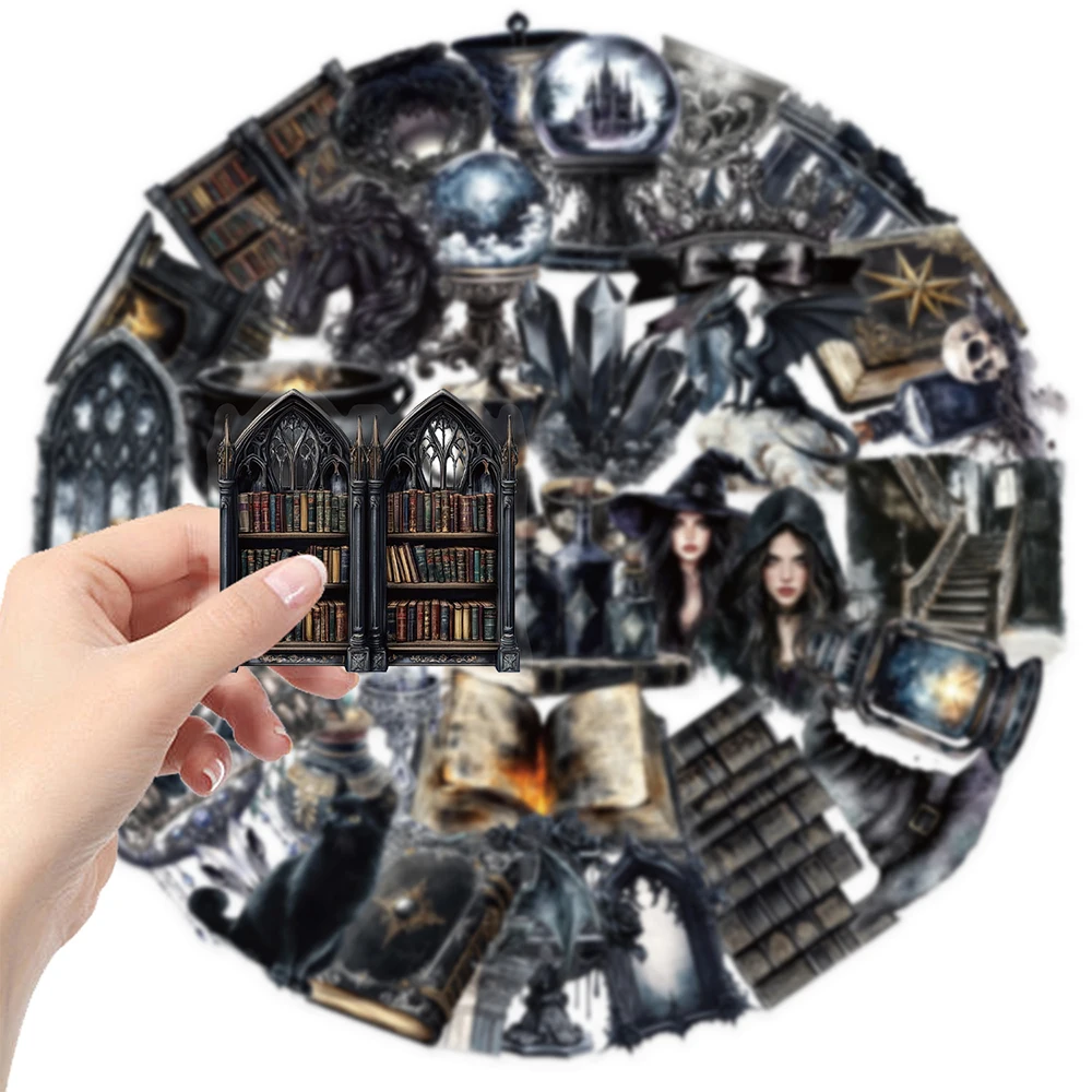 10/30/50pcs การ์ตูน Dark Magic แม่มดสติกเกอร์แพ็ค DIY สเก็ตบอร์ดกระเป๋าเดินทางโทรศัพท์กีตาร์ Cool Graffiti สติกเกอร์ ...