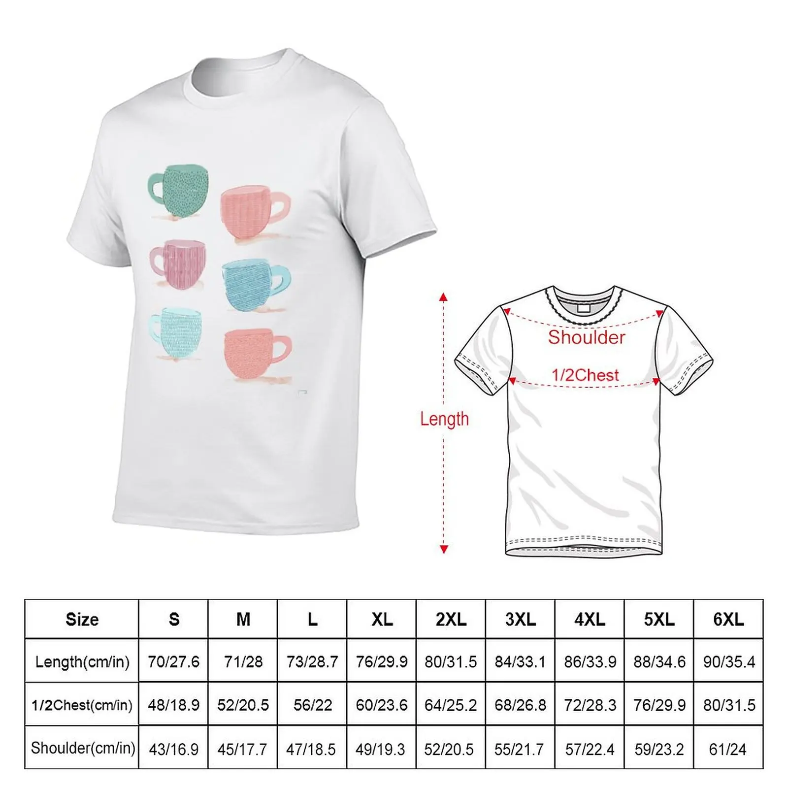 Mid Mod Mugs T-Shirt anime t shirts for man cotton t shirt pack T-Shirt