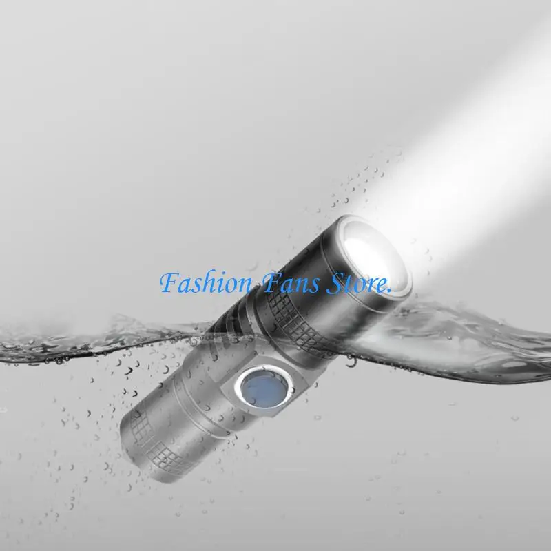  Multifunctional Zoomable Mini Flashlight Necklace For Nighttime Activities