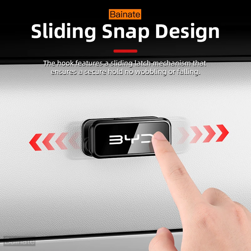 Car Storage Hook for Glove Box, For BYD Atto 3 Dolphin Seagulls Seal Tang Song Yuan Sealion 7 Easy Installation Hook Accessories