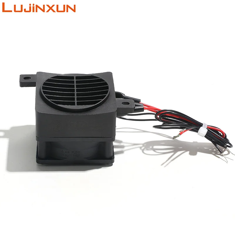 LUJINXUN 60x60mm Constant Temperature PTC Ceramic Heating Element with Fan Low Voltage 12V24V Air Electric Heater for Incubation