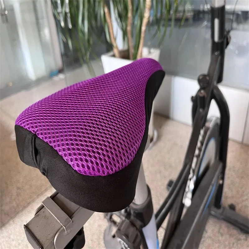 3D Bicycle Saddle Cover Soft Bike Seat Covers Cycling Silicone Seat Cushion Cycling Breathable Saddle Comfortable Bicycle Saddle