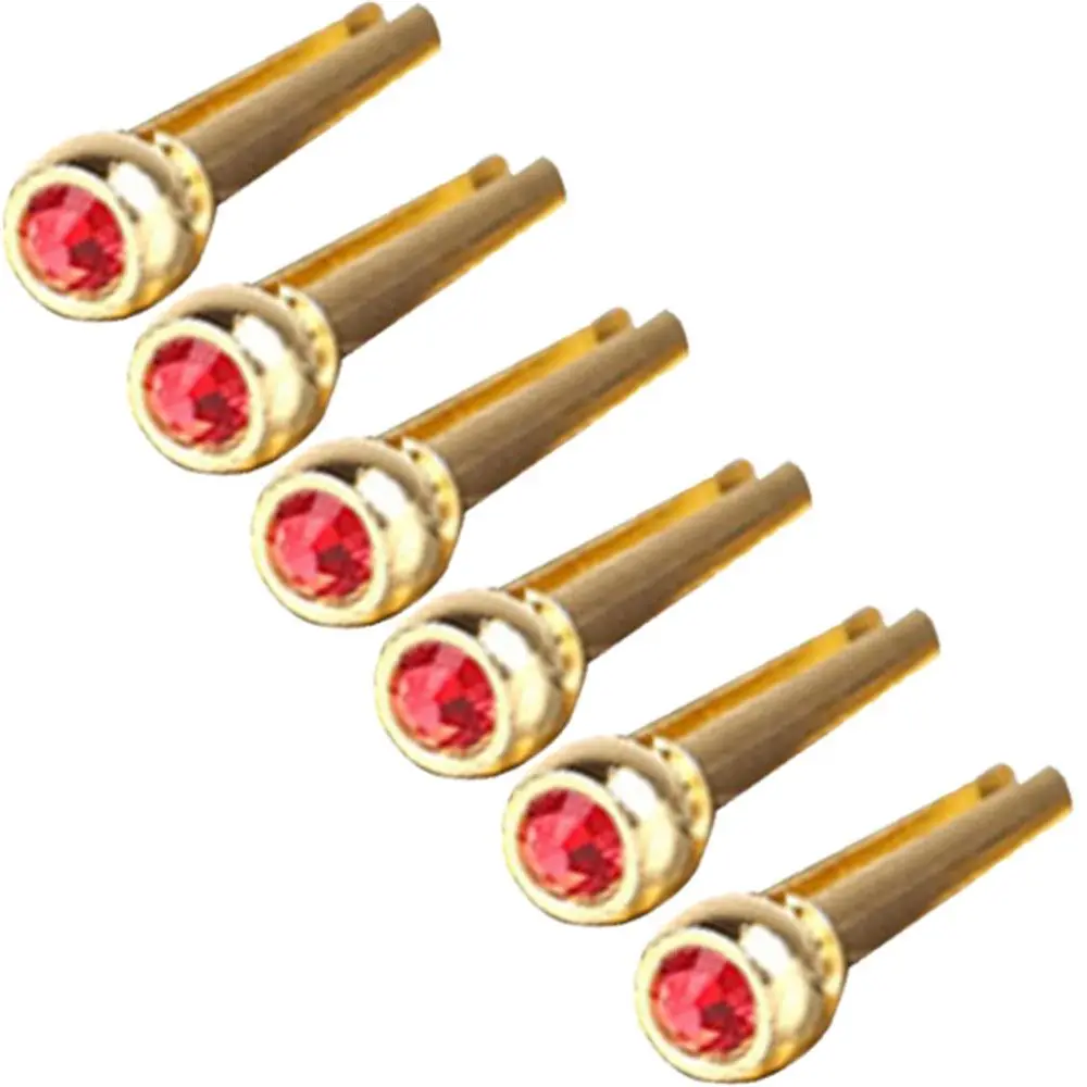 

Metal Folk Brass Guitar Bridge Pins Guitar Strings Nail Fret Holder Solid Cone