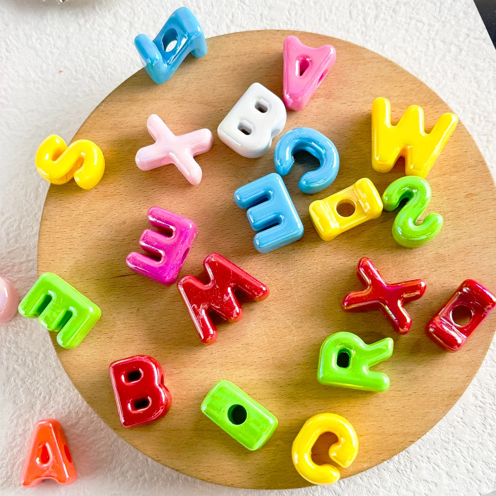 Сердечный дизайн 150 шт. 17*22 мм DIY необычные бусины/эффект AB/форма буквы/акрил/ручная работа/фурнитура и компоненты для ювелирных изделий # 19105