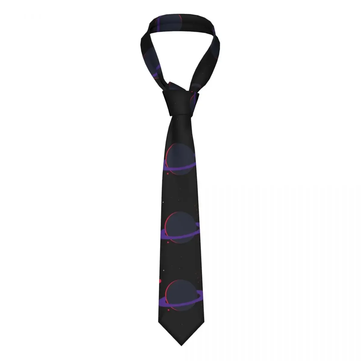 Planet Men Neckties Fashion Polyester 8 cm Narrow Universe Galaxy Neck Tie for Mens Accessories Gravatas Office