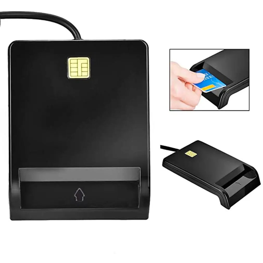 Lector de tarjetas inteligentes USB, micro SD/TF, Banco de identificación de memoria, DNIE, dni, citizen, sim, clonador, adaptador de conector,