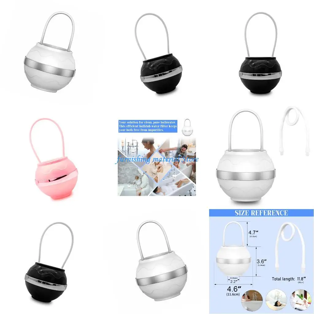 

Y5GD Portable Hangings Bath Filter 8 Layer Filtration Bathtub Water Filter Enduring