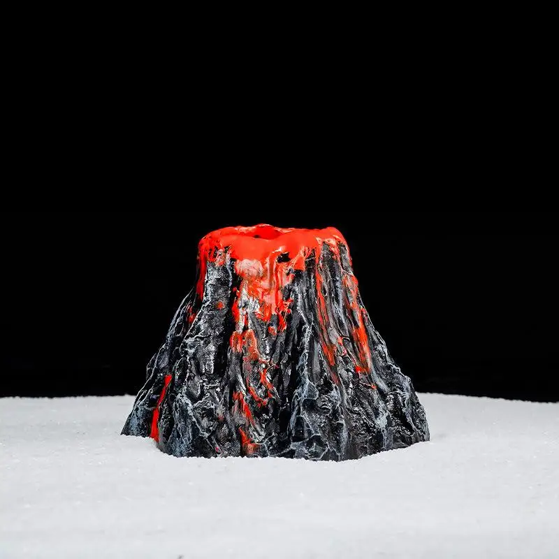 Hot Sale 1pcs Fish Tank Landscaping Simulation Volcano Aquar