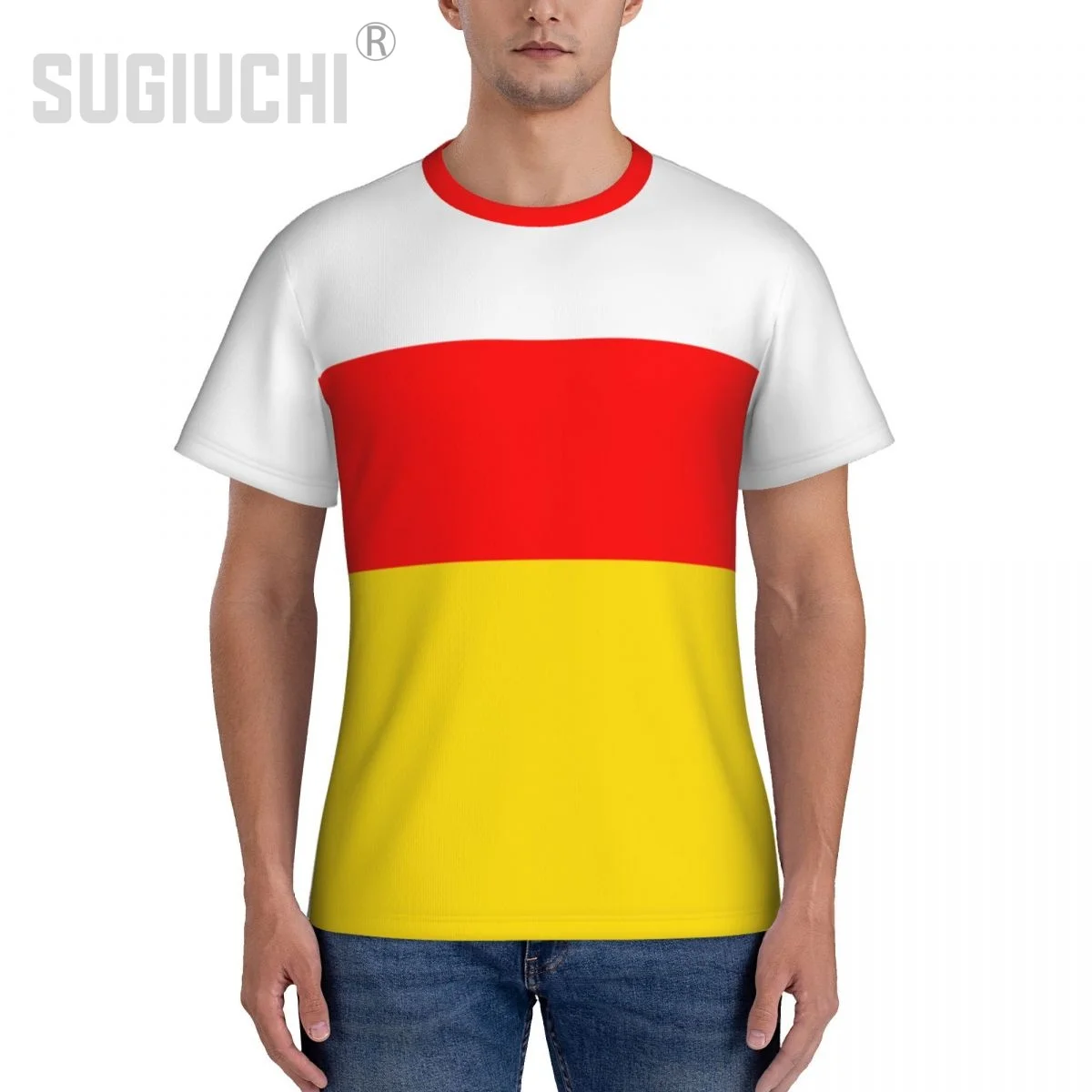 Tight Sports T-shirt South Ossetia Flag South Ossetians 3D For Men Women Tees jersey Soccer Football Fans Patriotic T shirt