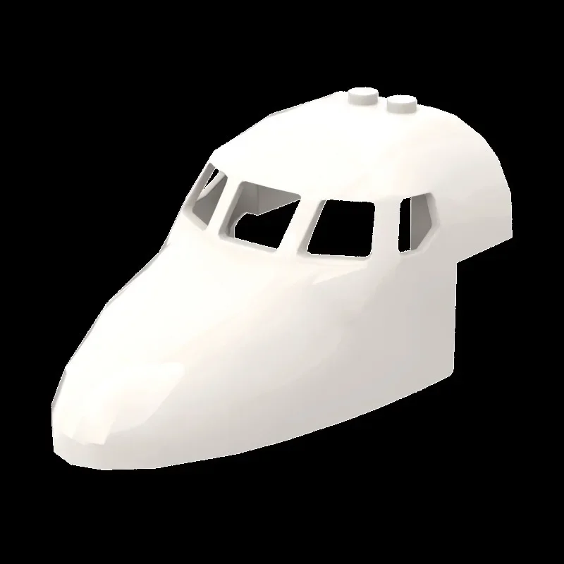 [50g]  Blocks MOC Model 18907 Small Pieces 6x10x4 Airplane Nose Model Parts