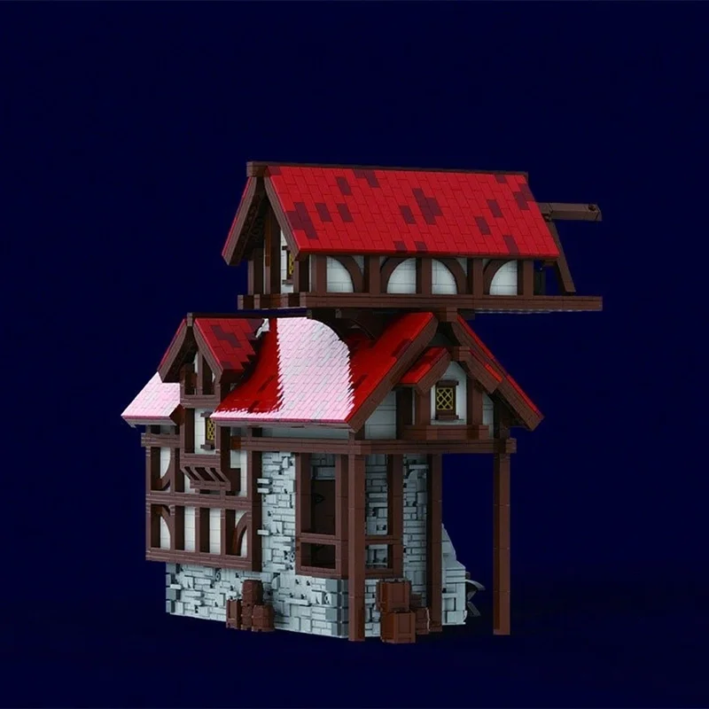 3308 قطعة MOC الحداد القرون الوسطى S متجر نموذج اللبنات العمارة تجميع التعليم لعبة أطفال هدية الكريسماس عيد ميلاد #4