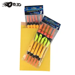 ORJD 10PCS/bag 2.5g 5g Fishing Floats Mix Color Smart Kit Luminous Floating Light Buoy Bobber Stopper Stick Fishing Accessory