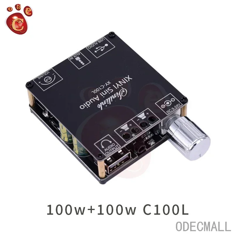 XY-C100L 100W stereo Bluetooth digital amplifier board dual-channel 360-degree infinitely tunable XINYI