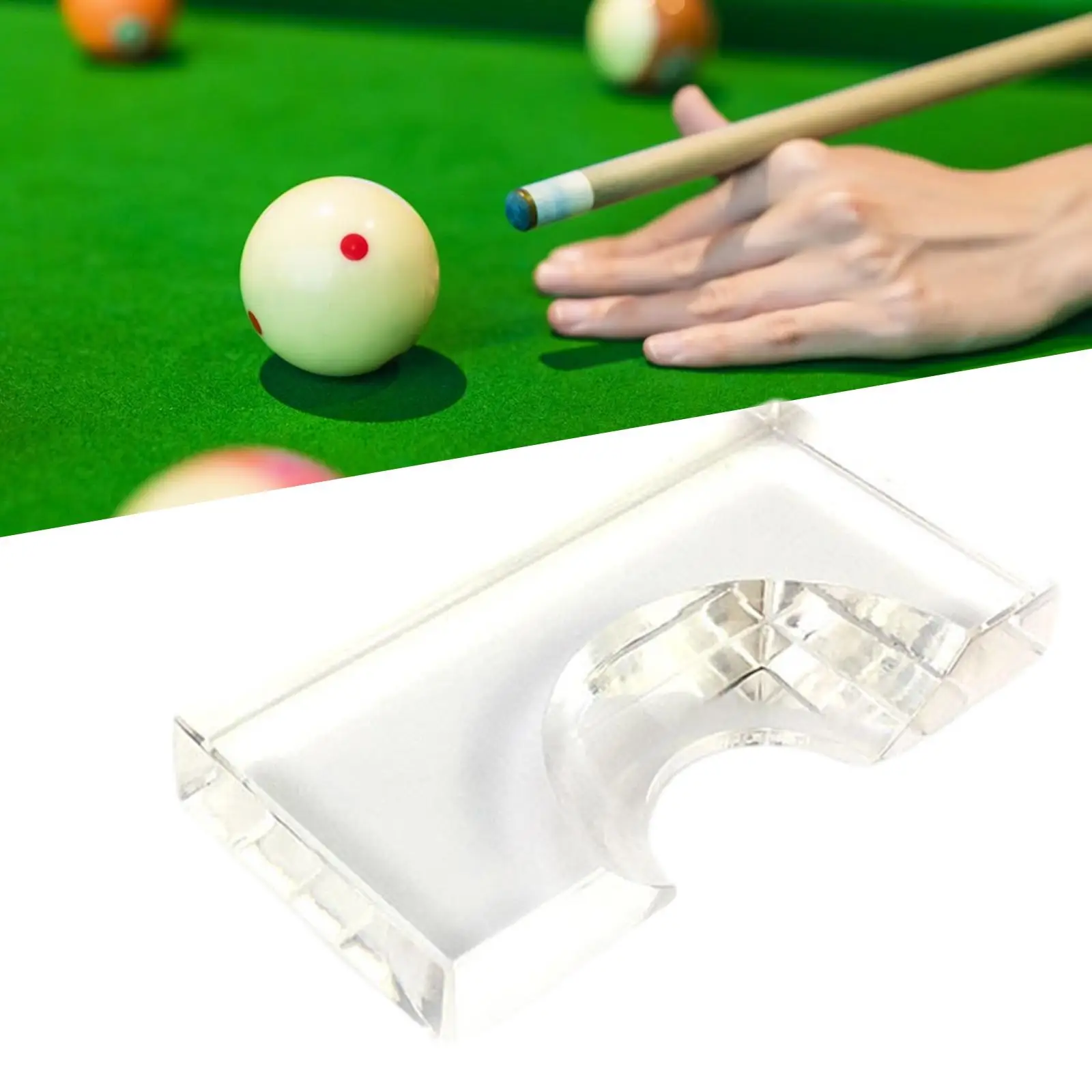 Durable Clear Snooker Pool Table Accessories Ball Positioner Locator Stable Semi Circle Holder for Billiards Practice Use