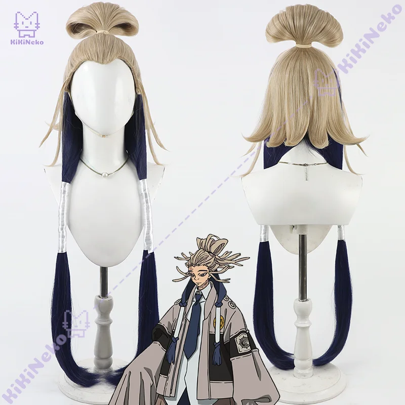 أنيمي تامسي كاينز شعر مستعار تأثيري أنيمي رمادي أزرق شعر مصمم لحفلة كوميكون الكبار النساء الرجال #1