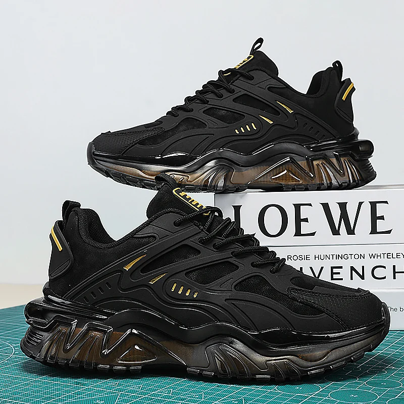 

Men Shoes 2025 Casual Walk Air Cushion Marathon Breathable Lightweight Women's Comfortable Athletic Nonskid Sneakers