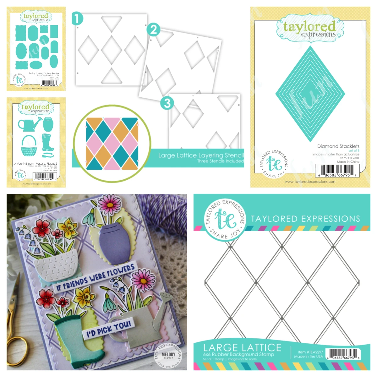 

2025 New Paper Craft Metal Cutting Dies Stencil Vases Places Petite Scallop Gallery Builder Die Set DIY Scrapbooking Diary Stamp