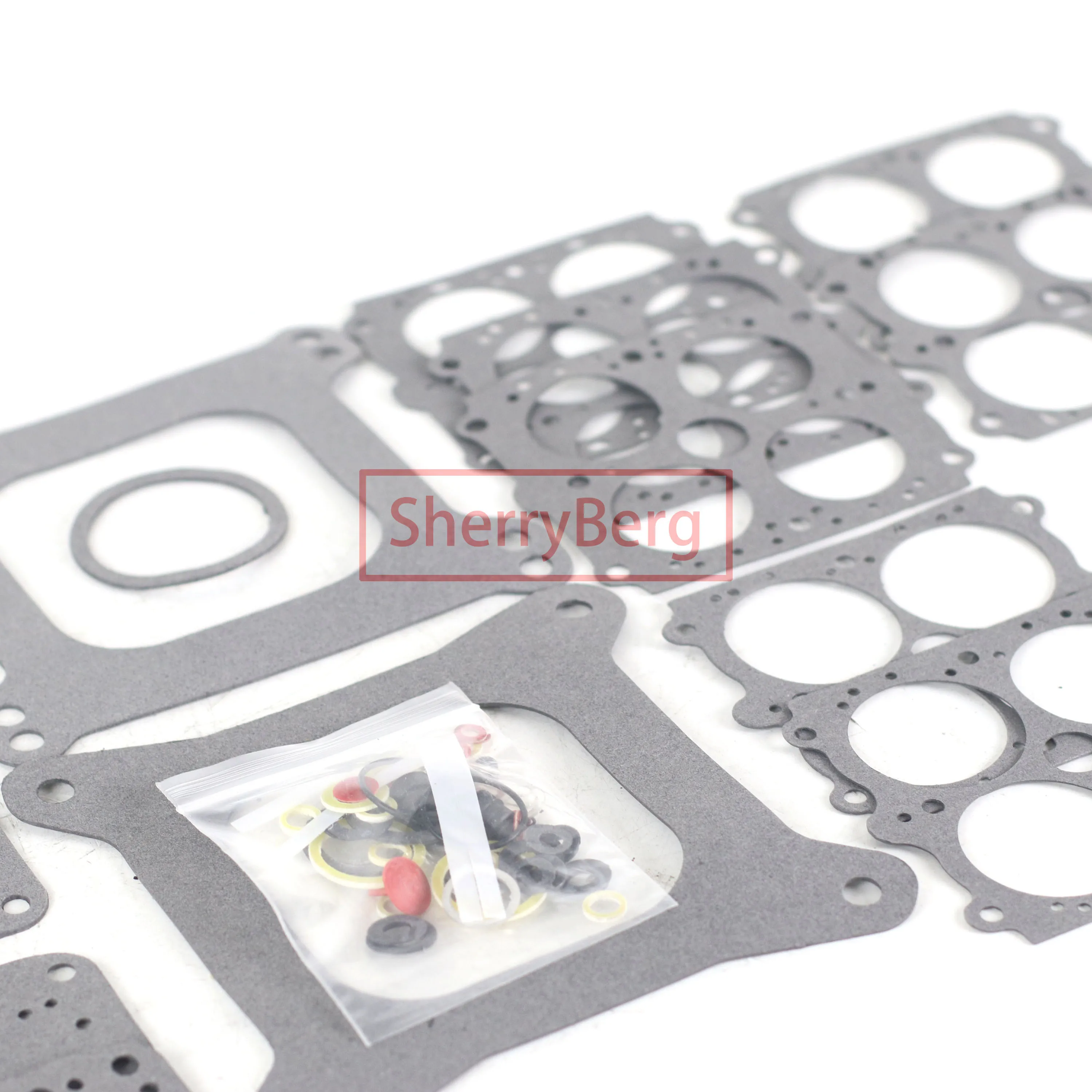 SherryBerg Carb Carburador Gaskets Repair Kit  for Ford 1957 58 59-79 Truck Edelbrock 12750 Rebuild Kit- Holley 4160 Carburetor