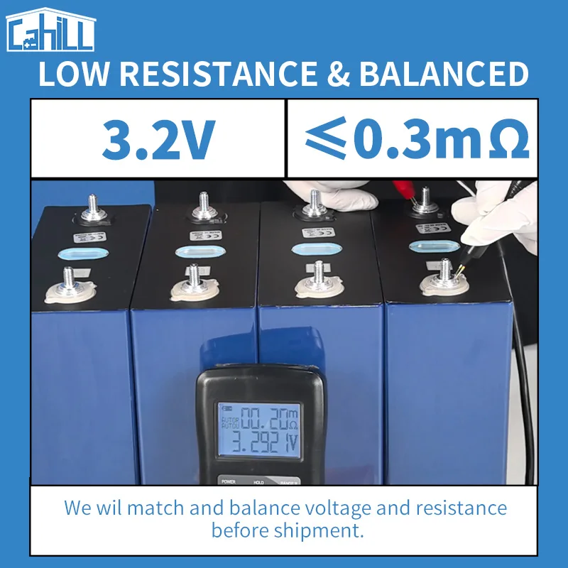 US Stock 320Ah Lifepo4 Battery Grade A New 3.2V Rechargeable Lithium iron phosphate Cell DIY 12V 24V For RV Boat Camping Solar