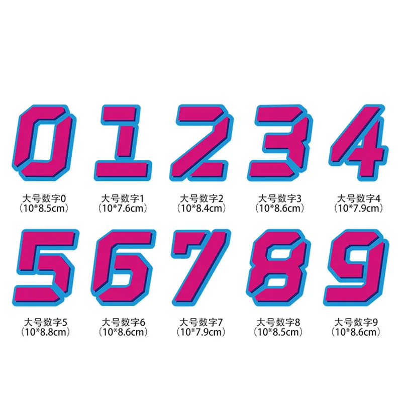 Universal Pink Creative Design Motorcycle Sticker Number Moto Decal Car Styling Dirt Pit figure Racing Motocross Decorations