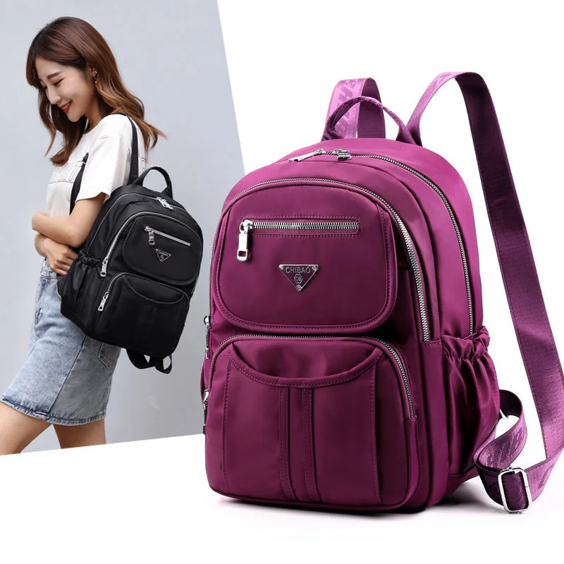 2023 Waterproof Nylon Women Backpack Casual Shoulder Back Bag High Quality Fashion Travel Tote Backpacks Mochila Feminina